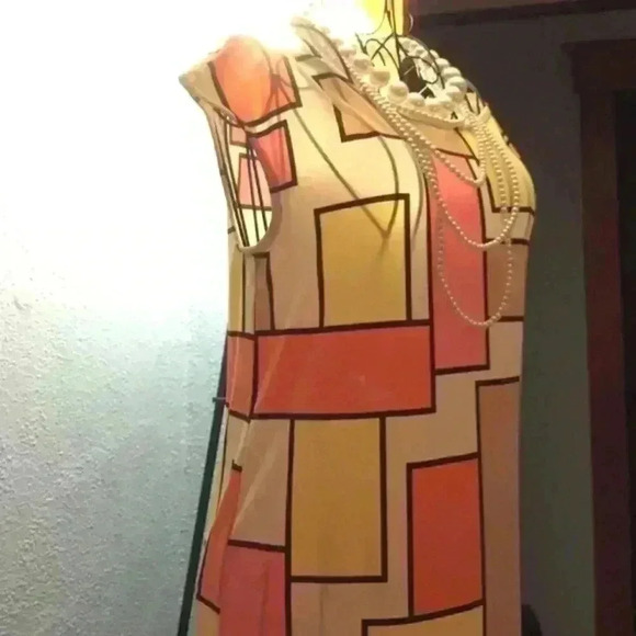 Tori Richard Retro Colorful Pencil Dress - Picture 3 of 6